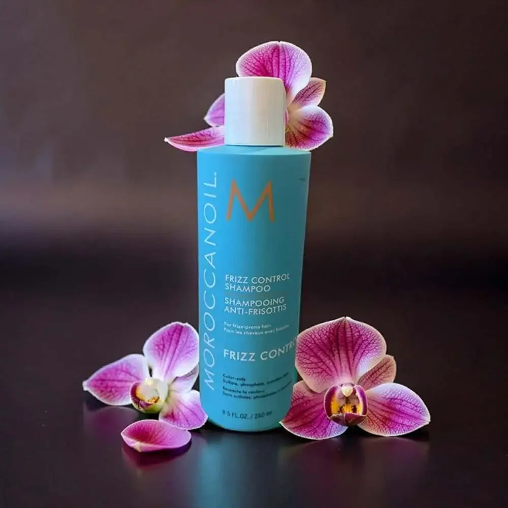 Moroccanoil Frizz Control Shampoo Conditioner Frizz Shield Spray Cosmetic Bag
